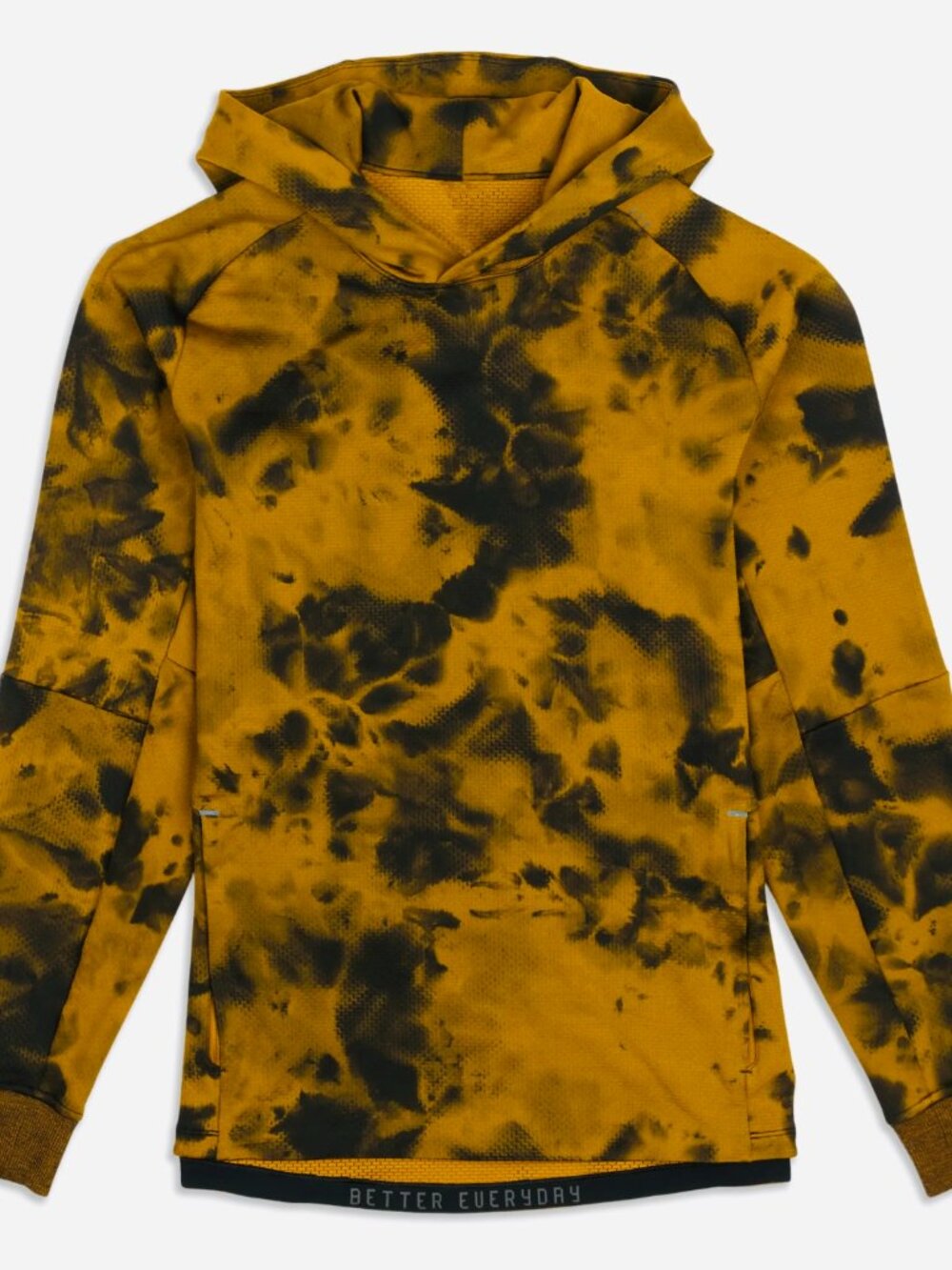 Lululemon Textured Tech Hoodie Diamond Dye Gold Spice Black Men’s M